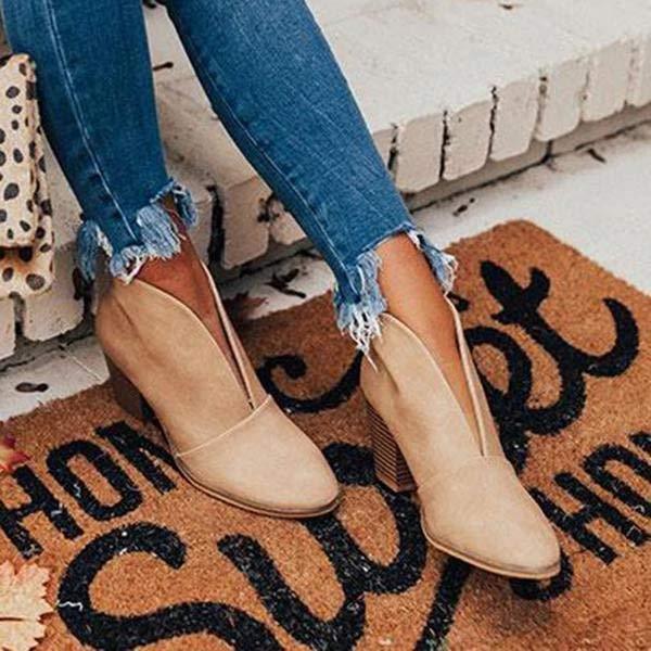Women'S Chunky Heel Chelsea Boots 23038403C