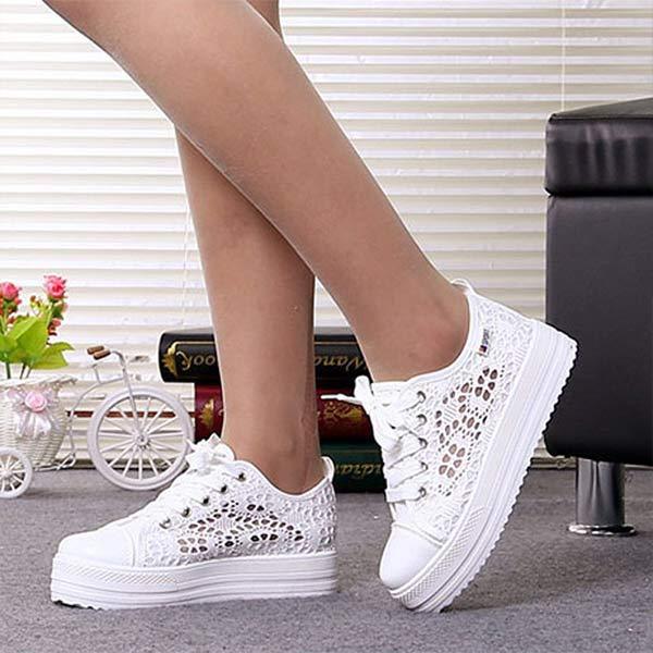Women'S Mesh Lace-Up Front Casual Sneakers 04158906