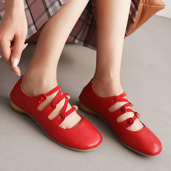 Women's Elastic Band Round Toe Block Heel Mary Jane Shoes 39825645C
