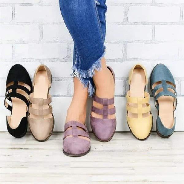 Women's Flat Hollow Sandals 35148940C