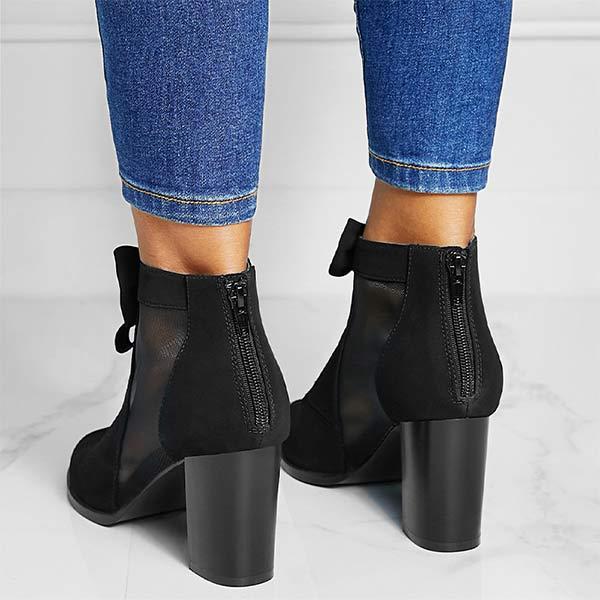 Women'S Chunky High Heel Cutout Ladies Sandals 00040332C