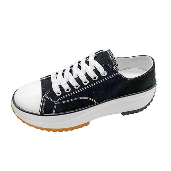 Women's Platform Casual Breathable Canvas Sneakers 08176084C