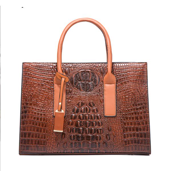 Women's Large Capacity Crocodile Print Shoulder Tote Bag 42227036C