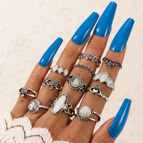 Bohemian Vintage 12PCS Ring Set