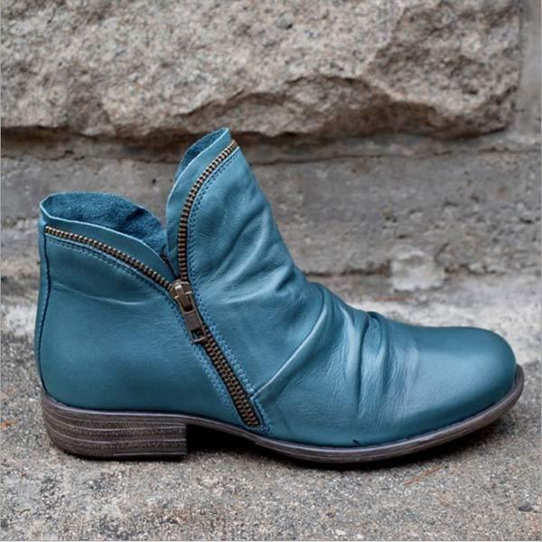 Women's Multi-Color Martin Boots Solid Color Ankle Boots 82059119C