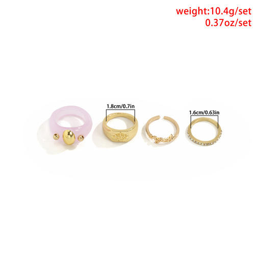 Retro Simplicity 5PCS Ring Set