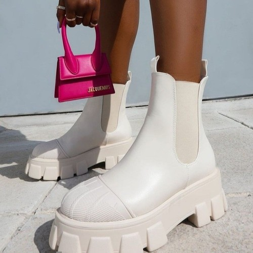 Thick-soled Motorcycle Boots