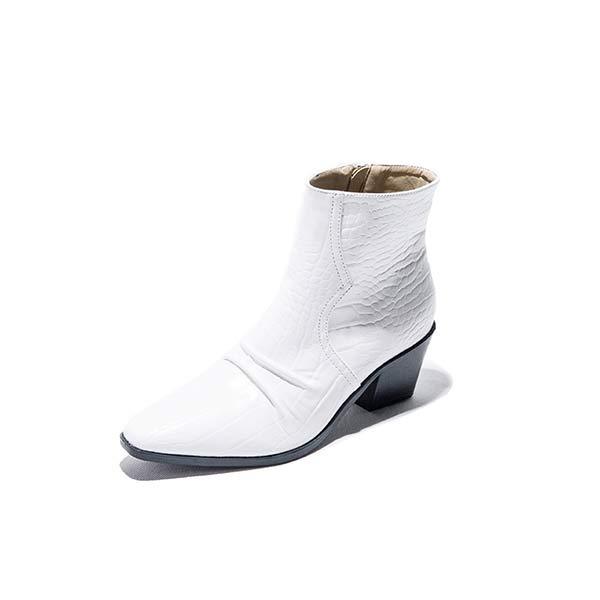 Women'S Chunky Heel Chelsea Booties 12081535C
