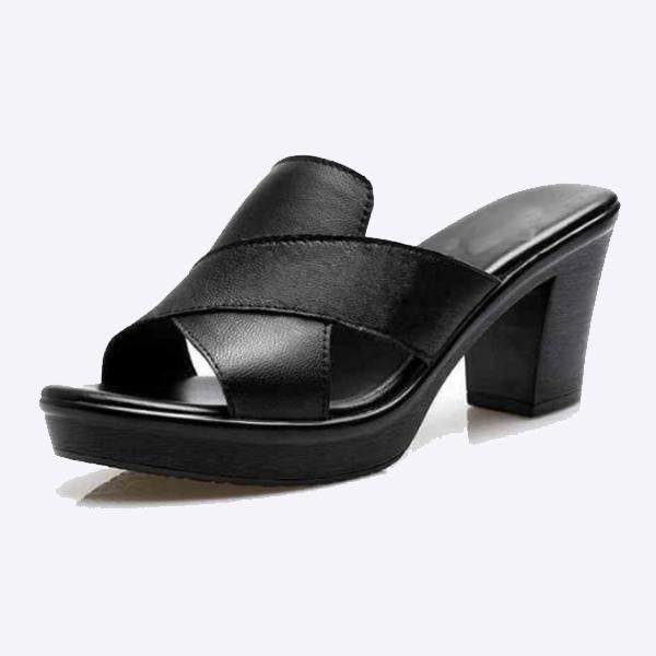 Women's Chunky Heel High Heel Solid Color Casual Shoes 70638137C