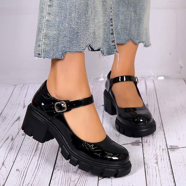Women'S Chunky Heel Round Toe Fashion Shoes 88903993C