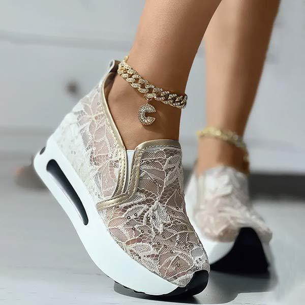 Women'S Mesh Breathable Casual Thick Soled Heightening Shoes 83759376C