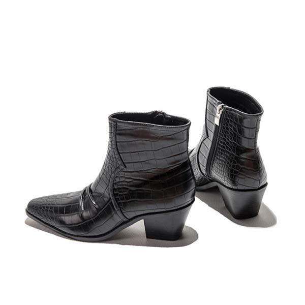 Women'S Chunky Heel Chelsea Booties 12081535C
