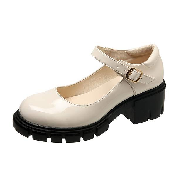 Women'S Chunky Heel Round Toe Fashion Shoes 88903993C