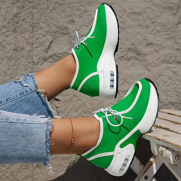 Women'S Lace-Up Casual Platform Sneakers 01853820C