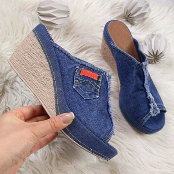 Women's Open Toe Wedge Sandals 52679077