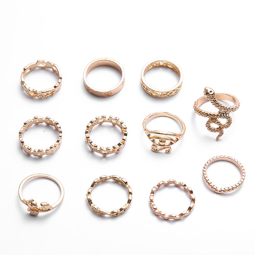 Bohemian Vintage 11PCS Ring Set