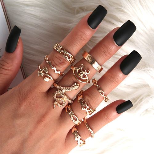 Bohemian Vintage 11PCS Ring Set