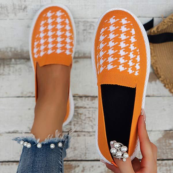 Women's Fabric Slip On Flat Casual Shoes 50121077C