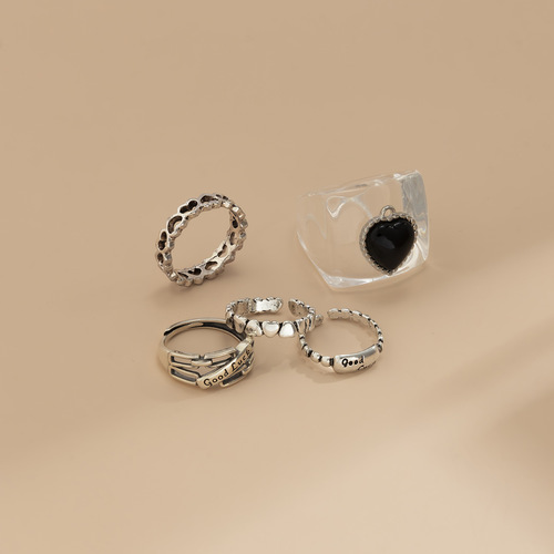 Retro Simplicity 5PCS Ring Set