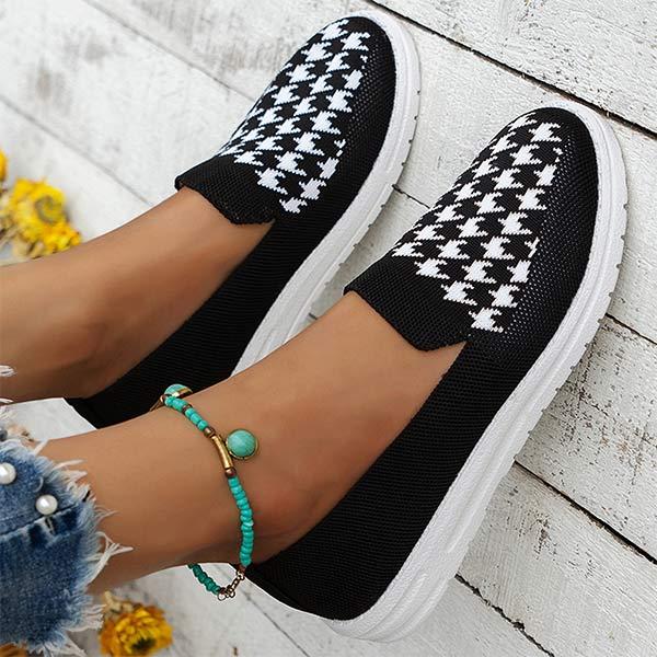 Women's Fabric Slip On Flat Casual Shoes 50121077C