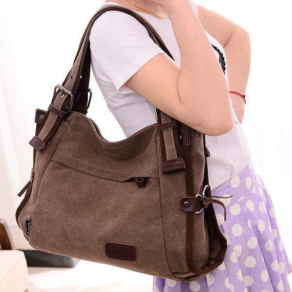 Canvas Casual Shoulder Bag Crossbody Bag Travel Handbag
