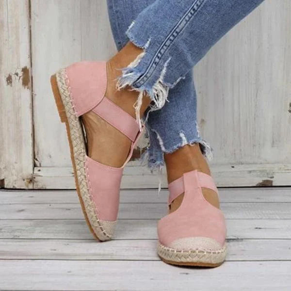 Women's Flat Elastic Espadrille Fisherman Shoes 94793500C