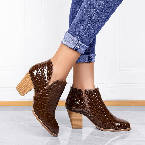 Women's Fashion Chunky Heel Chelsea Ankle Boots 28543560S