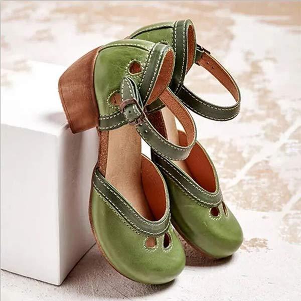 Women'S Colorblock Casual High Heels 60380053C