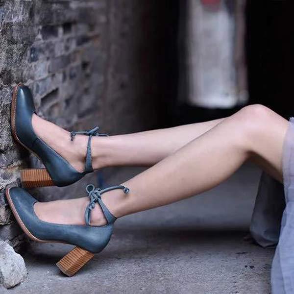 Women's Fashion High Heel Chunky Heel Pumps 32526734C
