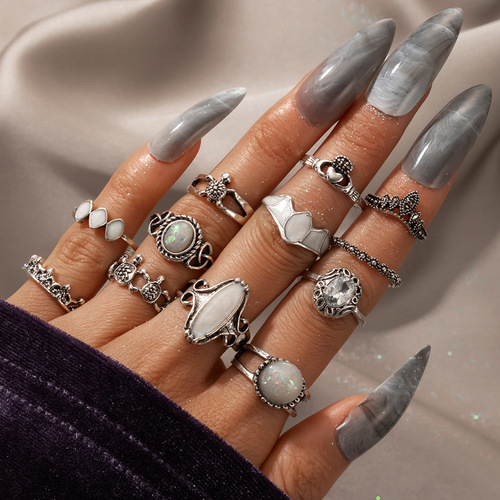 Bohemian Vintage 12PCS Ring Set