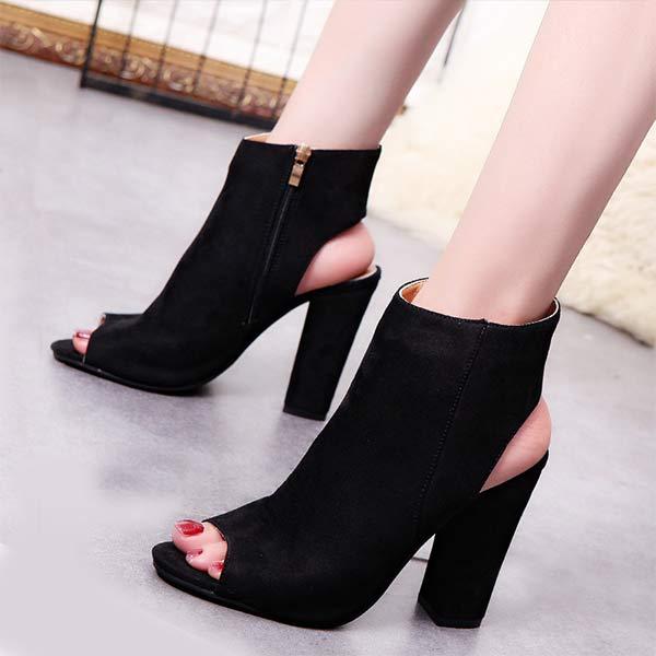 Women'S Chunky Heel High Heel Sandals 80267395C