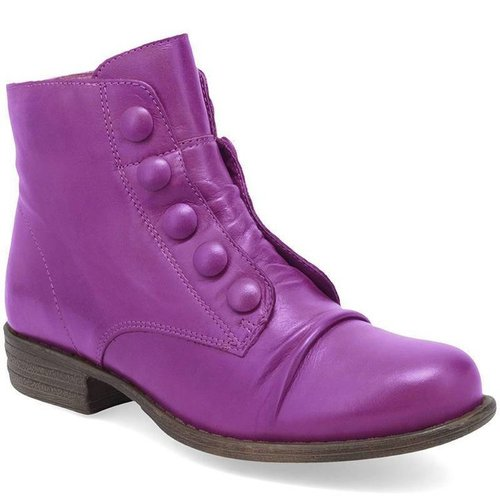 Side Zip Button Biker Boots