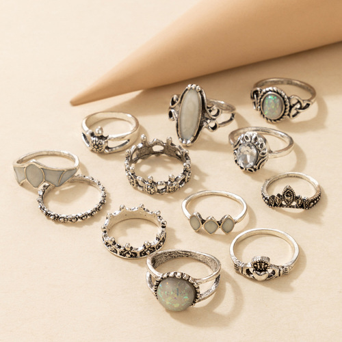 Bohemian Vintage 12PCS Ring Set
