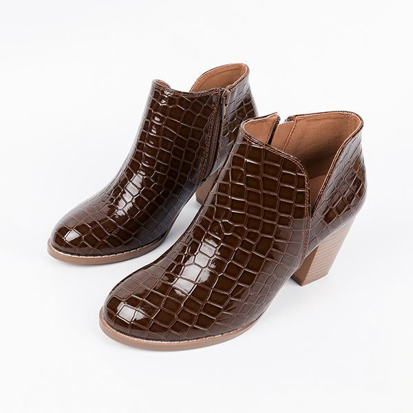 Women's Fashion Chunky Heel Chelsea Ankle Boots 28543560S