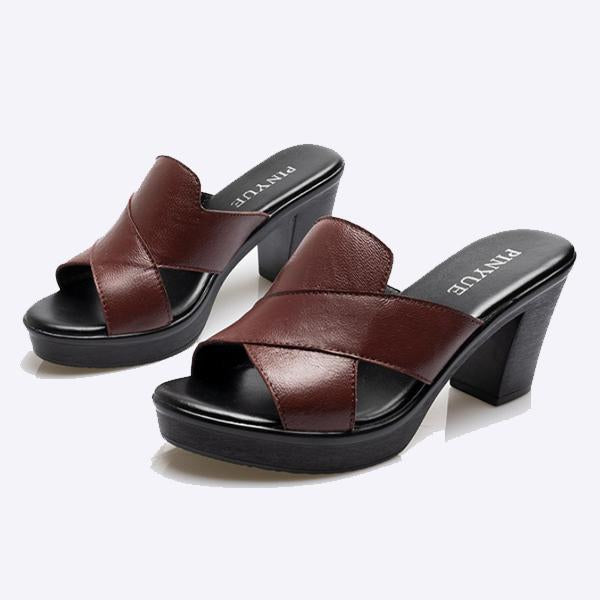 Women's Chunky Heel High Heel Solid Color Casual Shoes 70638137C