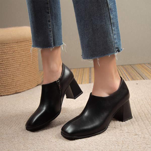 Women's Chunky Heel Fashion Shoes 19373615C