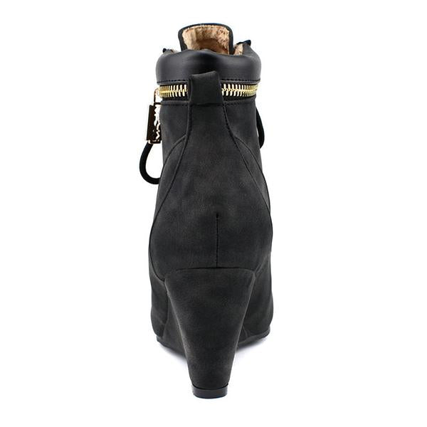 Women's Casual Suede Wedge Lace-Up Ankle Boots 41842459S