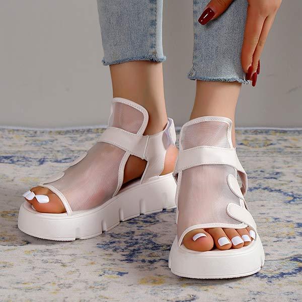 Women's Mesh Breathable Platform Sandals 26459716C