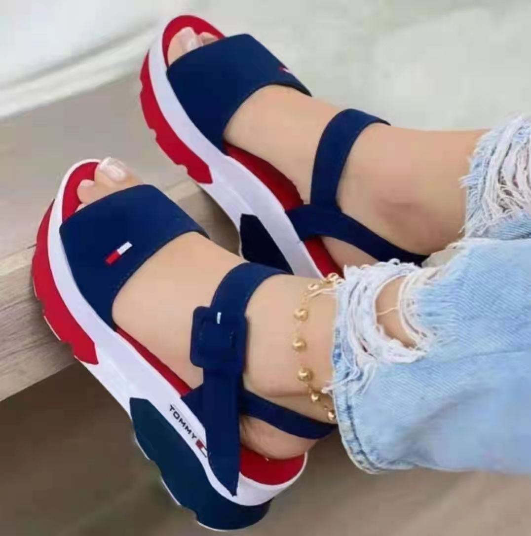 Women's Casual Daily Soft Peep Toe Wedge Heel Sandals