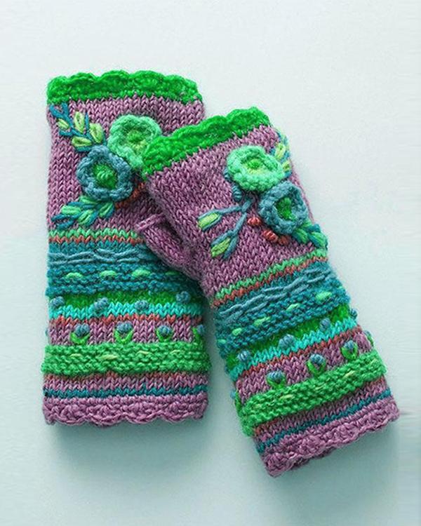 Casual Knitted Gloves Handwarmers
