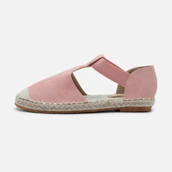 Women's Flat Elastic Espadrille Fisherman Shoes 94793500C