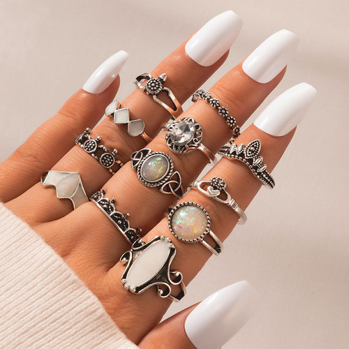 Bohemian Vintage 12PCS Ring Set