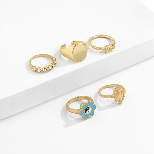 Retro Simplicity 5PCS Ring Set