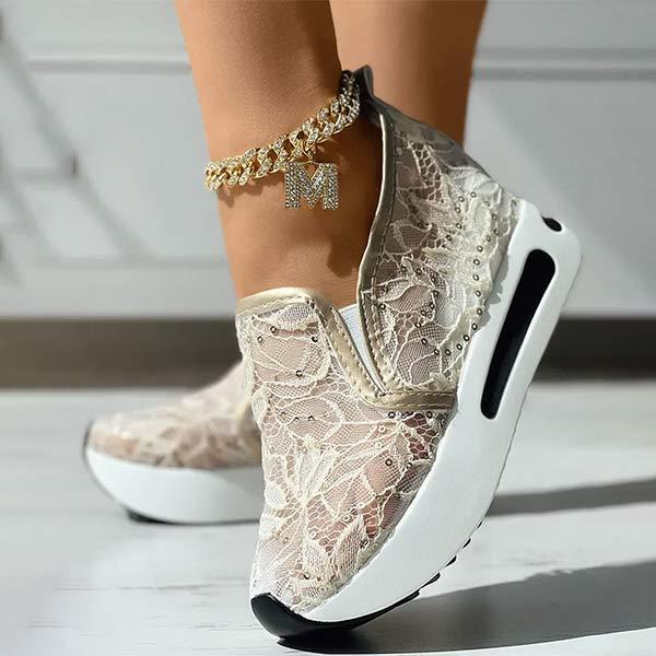 Women'S Mesh Breathable Casual Thick Soled Heightening Shoes 83759376C