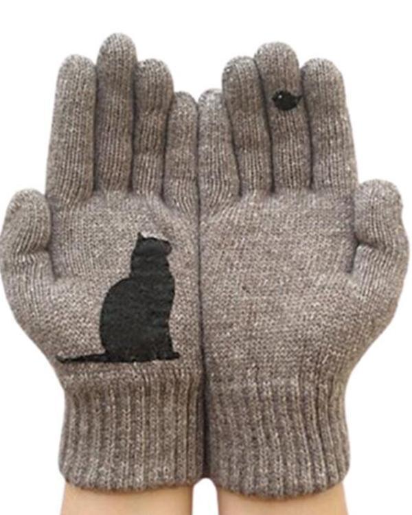 Bird and Cat Gloves
