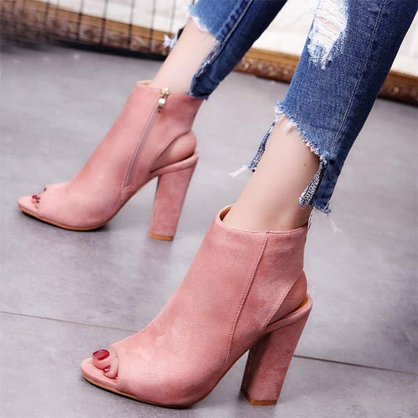 Women'S Chunky Heel High Heel Sandals 80267395C