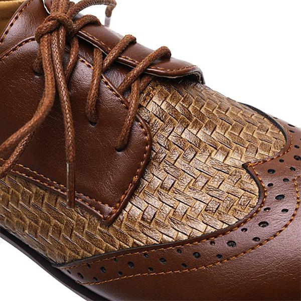 Women's Plaid Casual Fashion Stitching Lace-up Shoes 25631065C