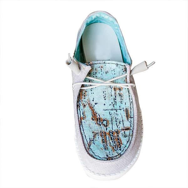 Women's Comfort Flat Casual Low Top Canvas Shoes 14350984C