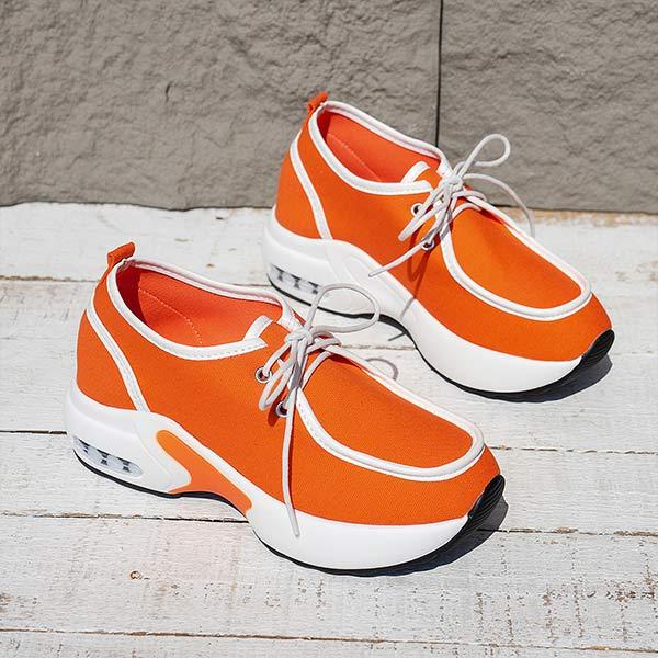 Women'S Lace-Up Casual Platform Sneakers 01853820C
