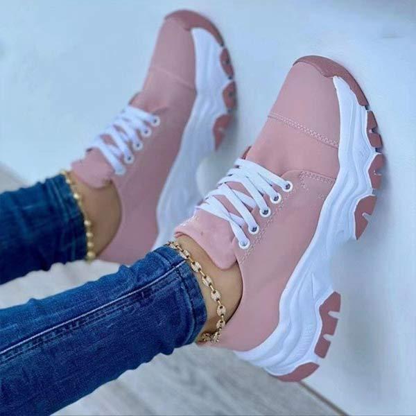 Women'S Lace-Up Casual Sneakers 55987850C